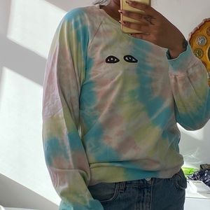 Clare V tie-dye eye hoodie